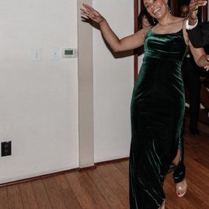 Revelry Skye Velvet Bridesmaid Dress